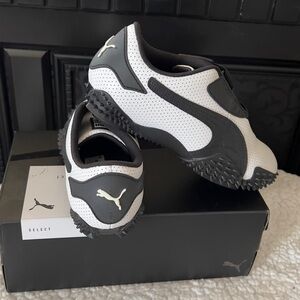 Puma Mostro Perf White and Black Sneakers